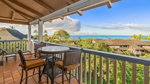 Nihi Kai Villas at Poipu #820 - Ocean View Dining & Lounging Lanai - Parrish Kauai