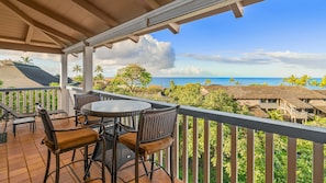 Nihi Kai Villas at Poipu #820 - Ocean View Dining & Lounging Lanai - Parrish Kauai