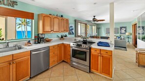 Poipu Palms #101 - Ocean View Kitchen - Parrish Kauai