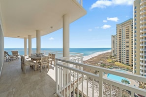 Wrap Around Gulf Front Balcony