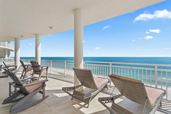Wrap Around Gulf Front Balcony