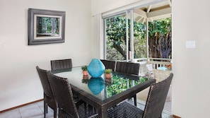 Poipu Crater Resort #24 - Dining Room & Lanai View - Parrish Kauai