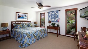 Waikomo Stream Villas #403 - Master Bedroom Suite - Parrish Kauai