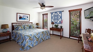 Waikomo Stream Villas #403 - Master Bedroom Suite - Parrish Kauai