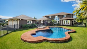 Kauai Dream at Poipu Beach Estates - Backyard Pool View - Parrish Kauai