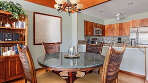 Poipu Kapili Resort #38 - Dining Room & Kitchen - Parrish Kauai
