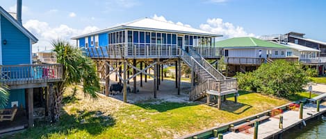 Dauphin Island Vacation Rental | 4BR | 2BA | Stairs Required