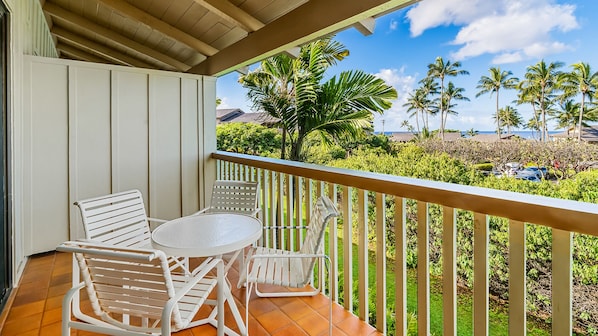 Nihi Kai Villas at Poipu #704 - Ocean View Dining Lanai - Parrish Kauai