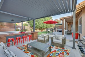 Patio | Bar Seating | Outdoor Furnishings | Outdoor Dining Area | Gas Grill