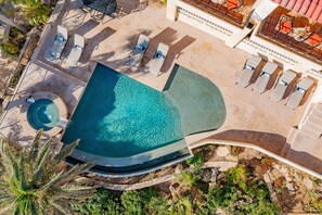 Aerial view of the patio