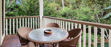 Waikomo Stream Villas #523 - Dining Lanai View - Parrish Kauai