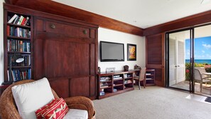 Poipu Kapili Resort #25 - Ocean View Living Room Built-In Murphy Bed - Parrish Kauai