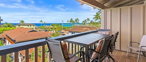 Nihi Kai Villas at Poipu #521 - Ocean View Dining Lanai - Parrish Kauai