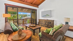 Nihi Kai Villas at Poipu #300 - Living Room - Parrish Kauai