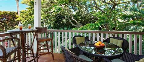 Waikomo Stream Villas #433 - Dining Lanai View - Parrish Kauai