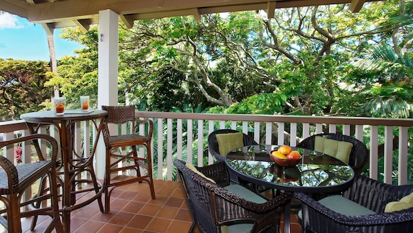 Waikomo Stream Villas #433 - Dining Lanai View - Parrish Kauai