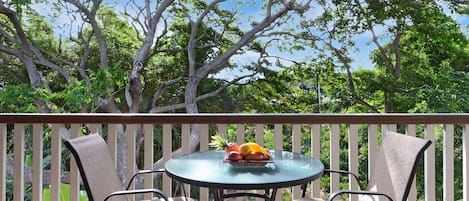 Waikomo Stream Villas #432 - Dining Lanai View - Parrish Kauai