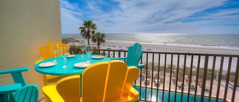 Private Beachfront Balcony Overlooking the Gulf of Mexico