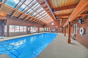 The indoor pool is open all year!