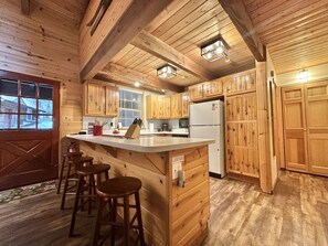 Kitchen bar with stools