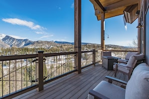 Deck off the Main Living Space - Gas BBQ, Gas Firepit and awesome views
