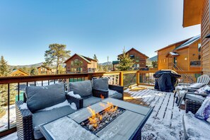 Furnished Deck | Fire Pit Table | Gas Grill | Mountain Views