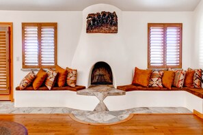 Living Room and Fireplace - Beautiful Fireplace sitting area