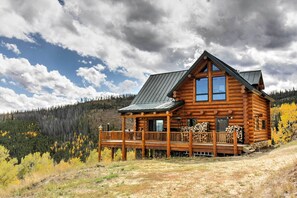 Exterior | 40-Acre Property | Wraparound Deck | Mountain Views