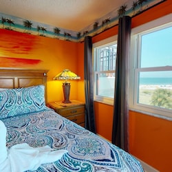 Scenic bedroom view.