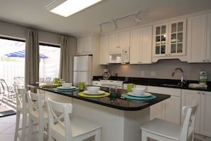 Dining and kitchen area