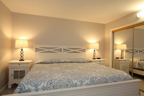 Master bedroom with King size bed and cable TV