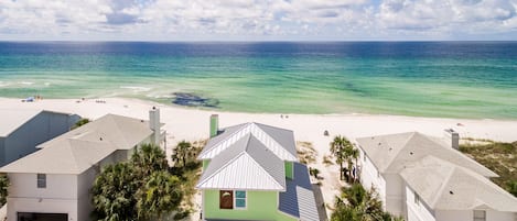 Aerial view - gulf front home