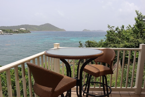 Balcony views of the islands.