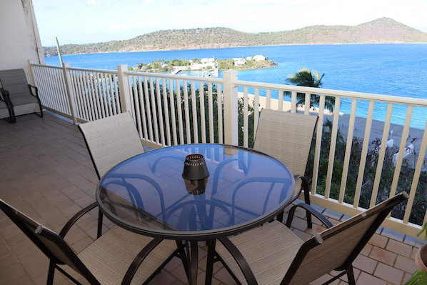 Balcony views of the islands.