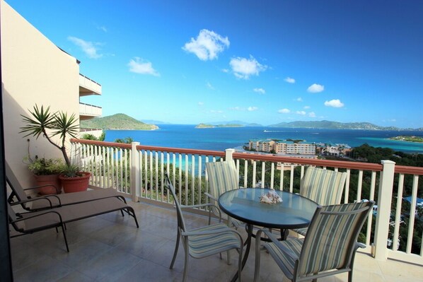 Gorgeous views from large balcony.