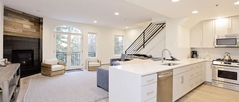 Kitchen into Living Room