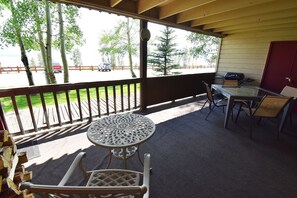 Large Patio. Grill was removed. - Large Patio. Grill was removed.