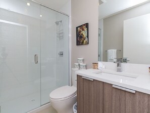 Walk in shower for main bathroom