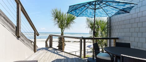 Begin and End Your Days Here - The back deck with sweeping views might be your favorite spot! What better way to begin and end your days than enjoying the salty sea breezes and ocean views?