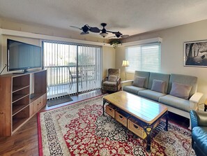 Living Room - Balcony Access + TV