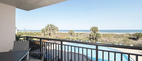 Welcome to Barefoot Trace 208 - Take in picture-perfect views while out on the balcony! Enchanting ocean waves paired with beautiful, white sands are an unforgettable sight!