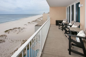 View of beach and Gulf from 8th floor private balcony