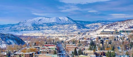 Downtown and Sleeping Giant Views from the Little Moon Retreat