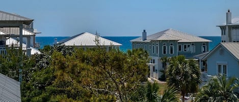 Enjoy the peak-a-boo gulf views from the third floor tower room!