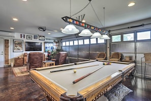 Game Room | Pool Table | Dartboard