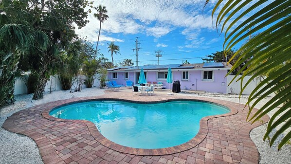 Private heated Pool