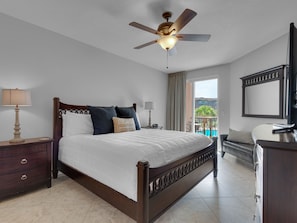 Primary Bedroom with a Cozy Private Balcony