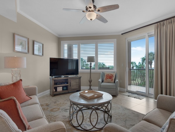 Living Area with Flat Screen