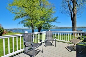 Private Deck with Lake Views