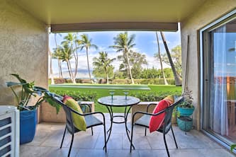 Ocean-View Kihei Condo w/ Lanai: Steps to Beach!